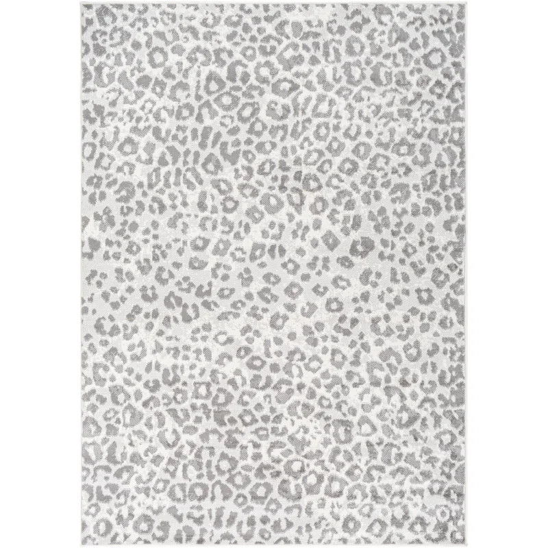 Hicklin Performance Gray/White Rug | Wayfair North America