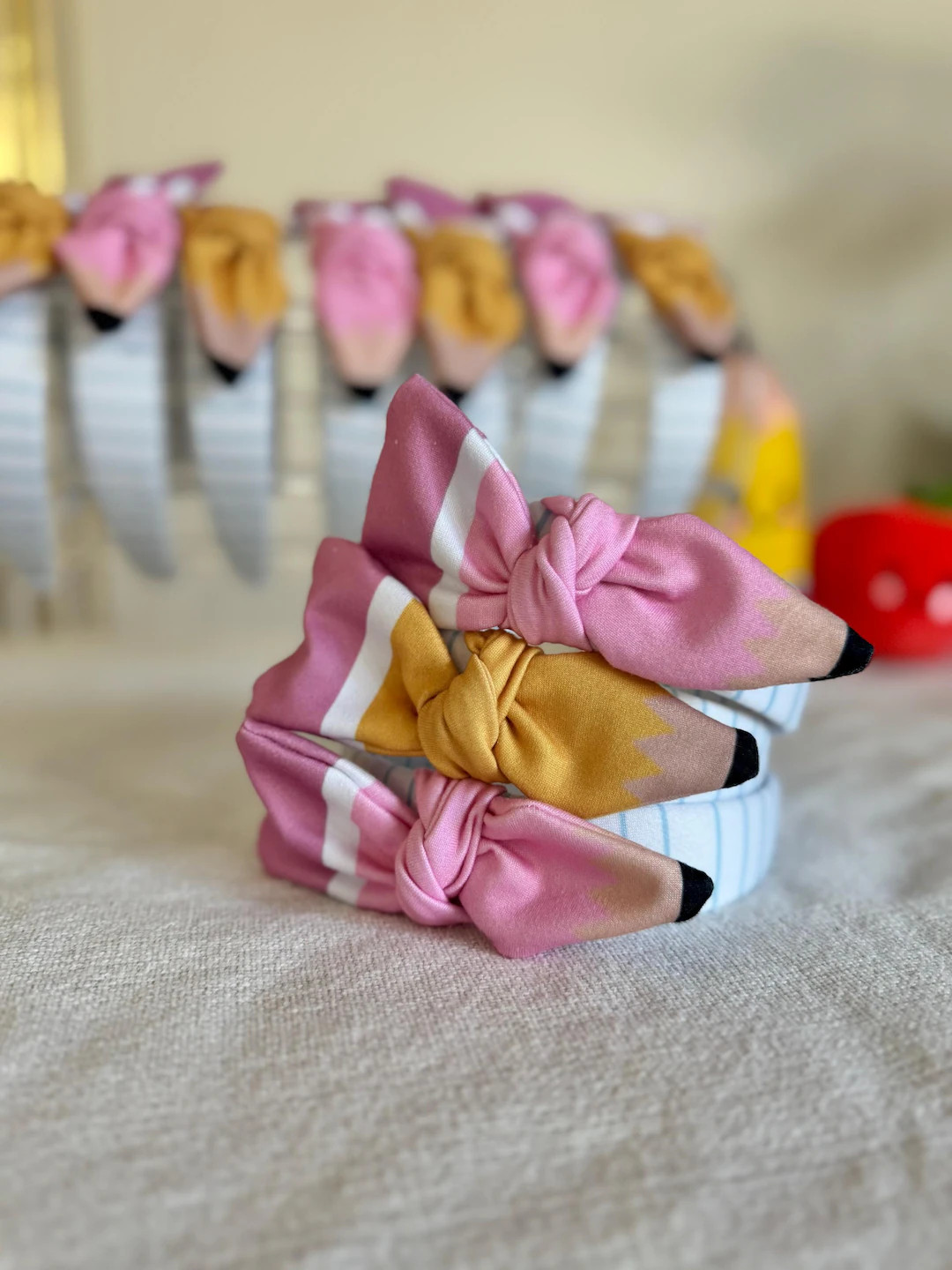 Pencil Bow Headband, Hard Headband, Hair Headband, Spring Headband, Teacher Headband, Brynnbands ... | Etsy (US)