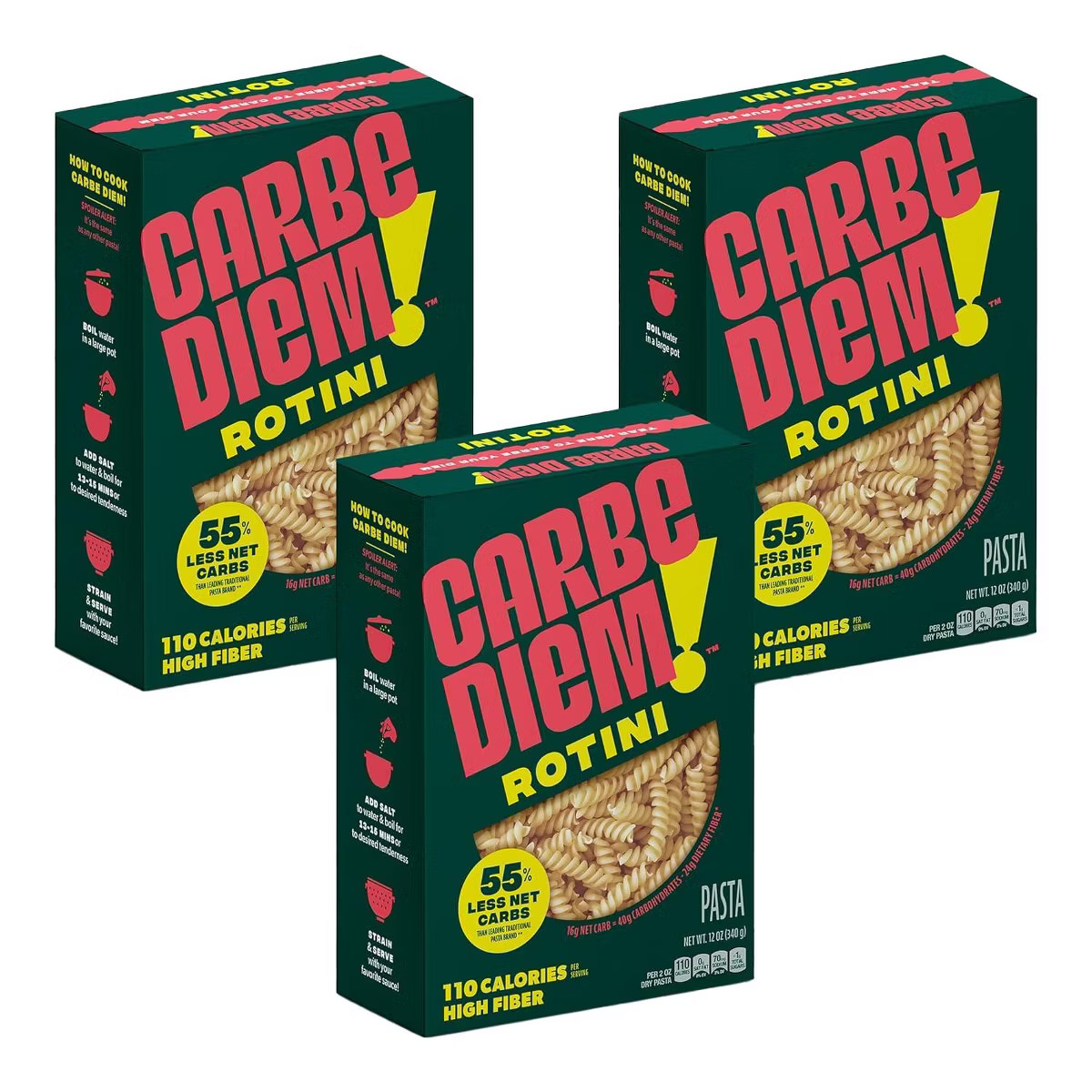 Carbe Diem Foods Rotini 3 Pack | Target