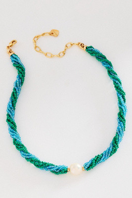 Twisted Beaded Pearl Necklace | Anthropologie (US)