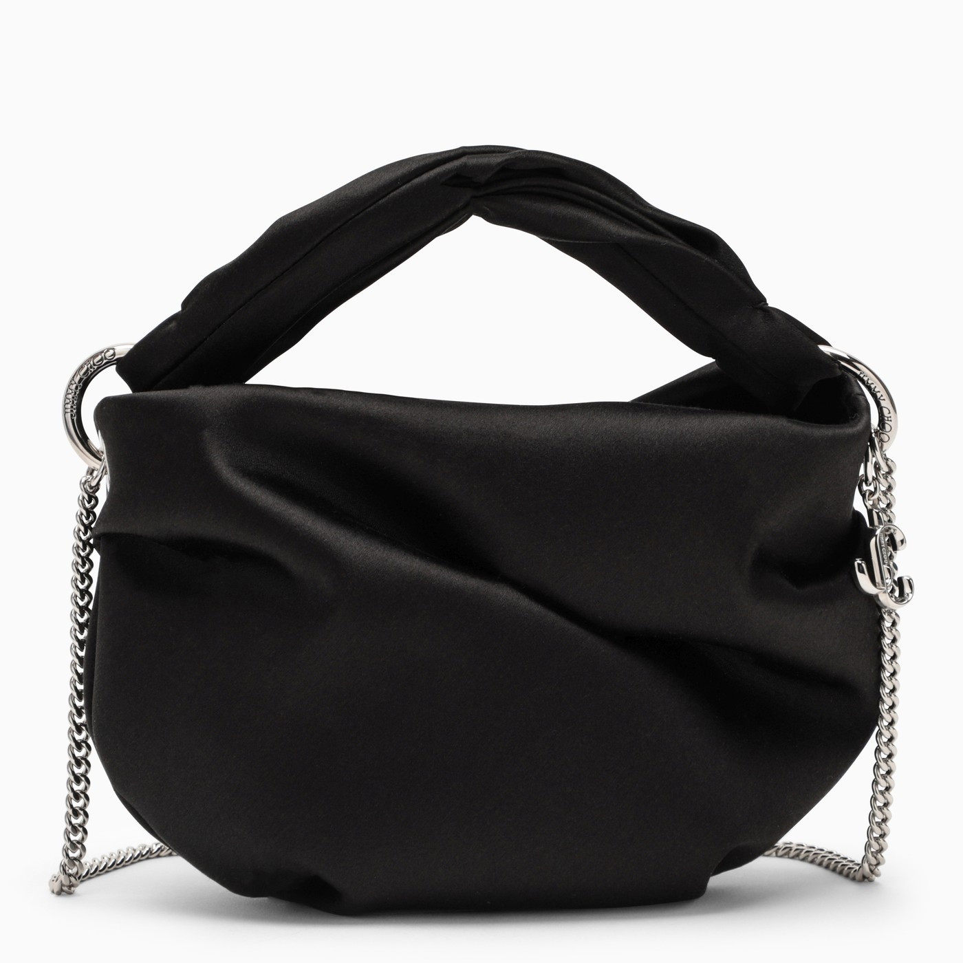 Bonny bag in black satin | The Double F