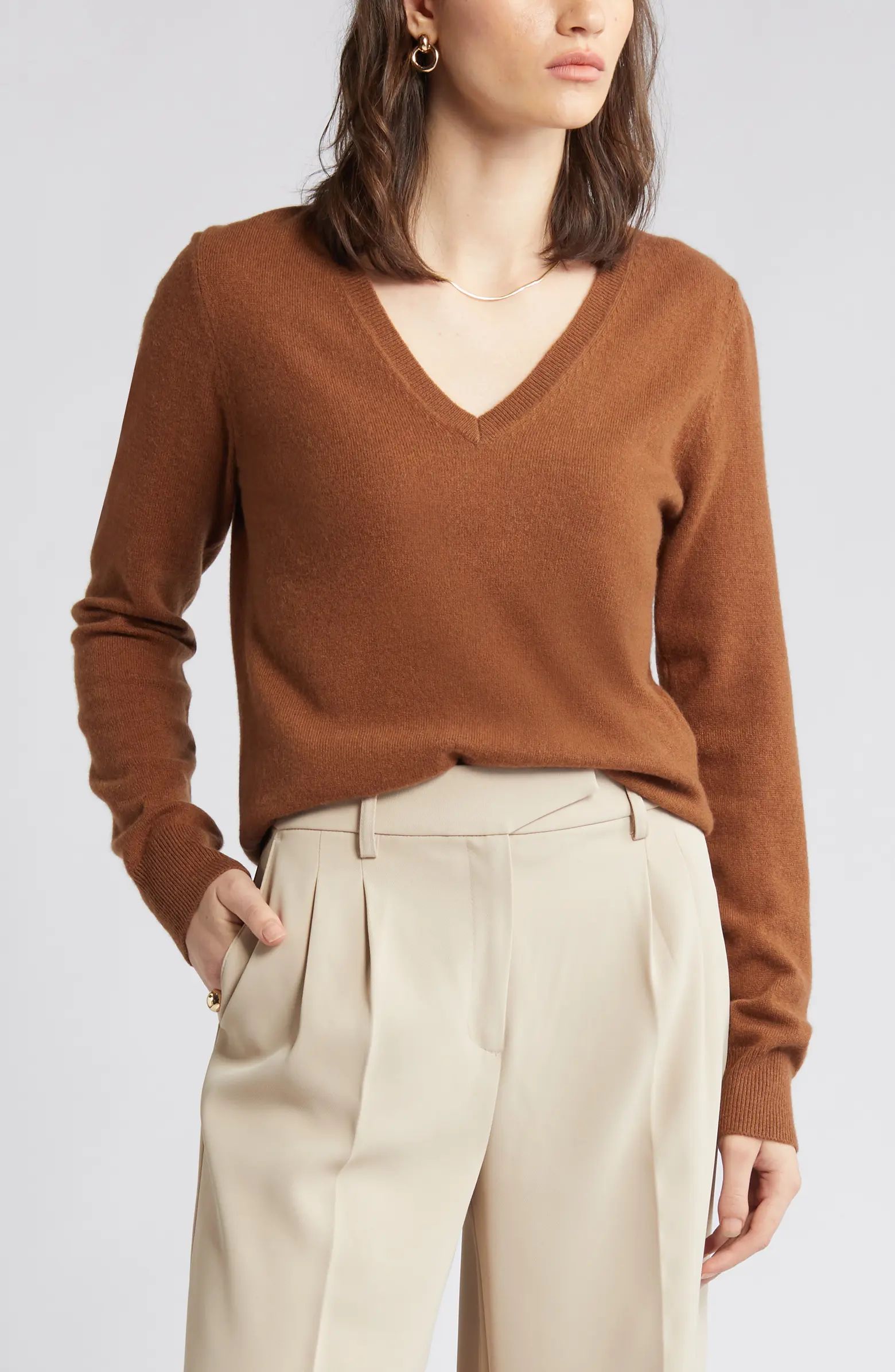 Cashmere V-Neck Sweater | Nordstrom