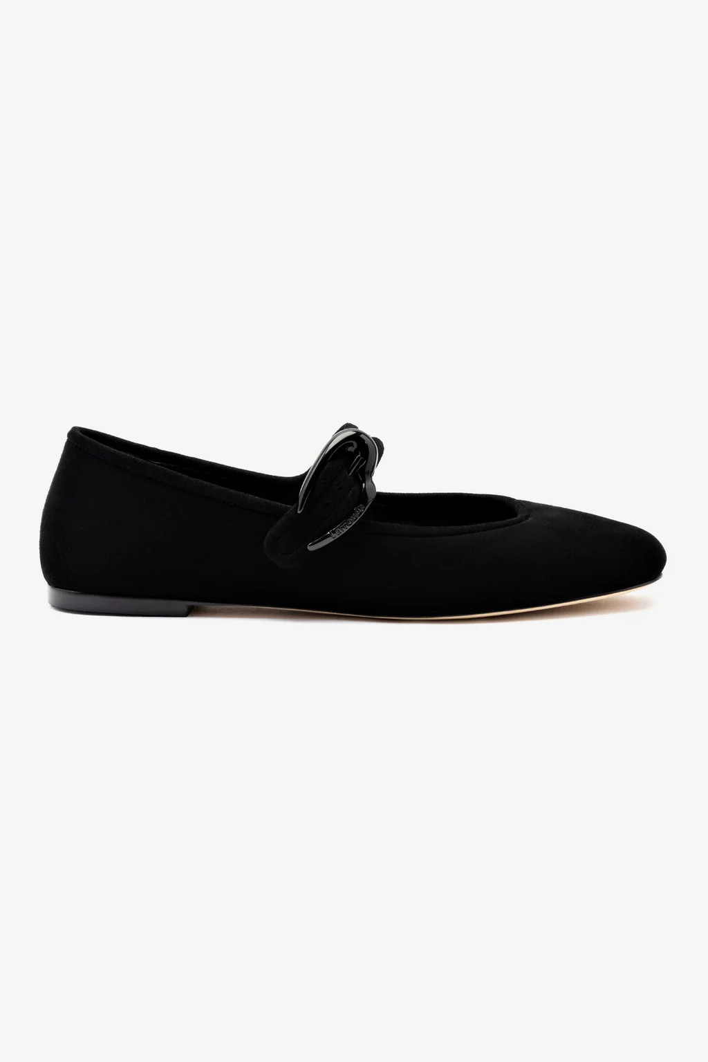 Verona Ballet Flat In Black Suede | Larroude