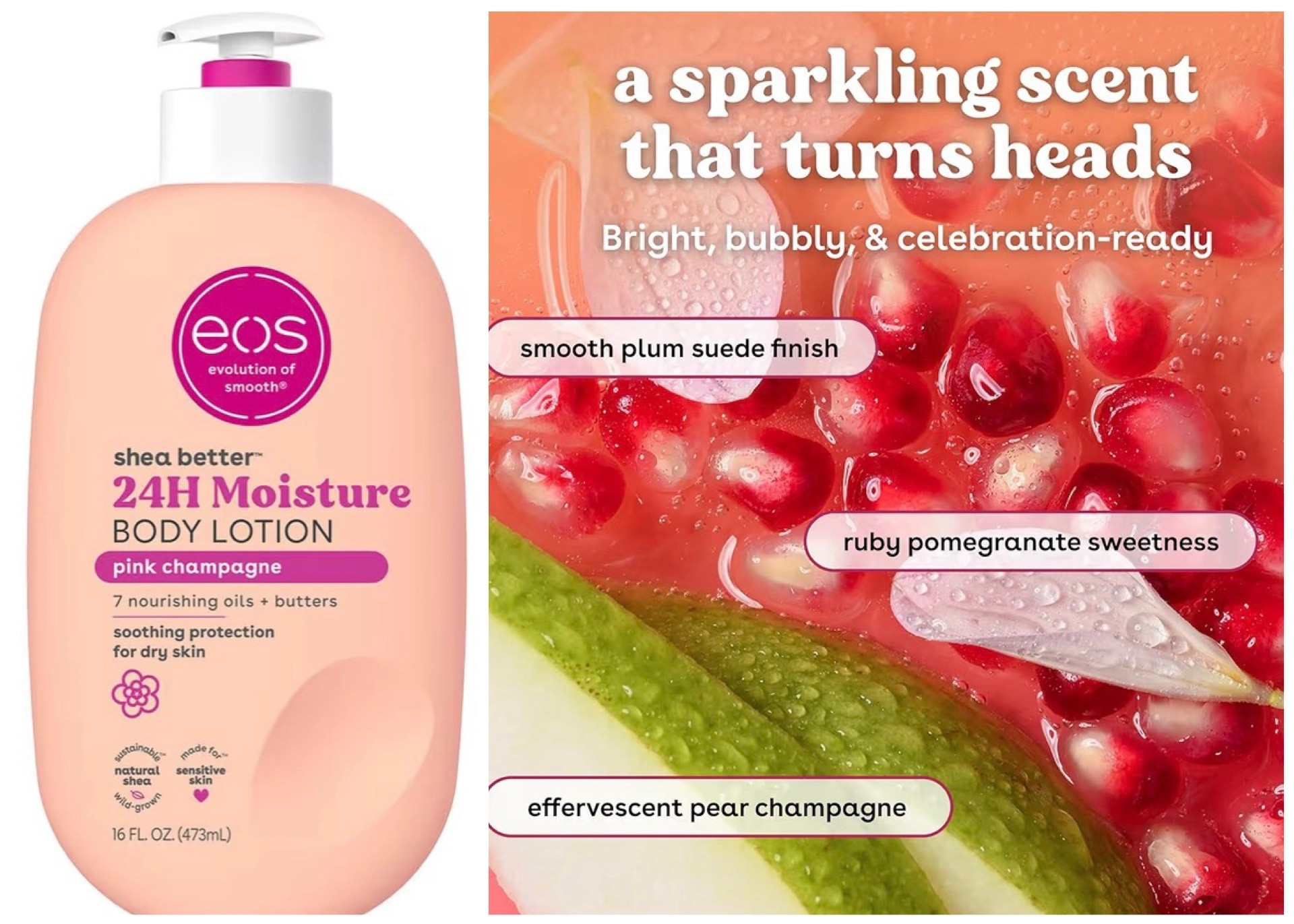 The fantastic eos Pink Champagne 24 Hour Shea Body Lotion is now on sale 2 for only $10.98 today!🥂 That’s normally the retail price for just 1, but when you add 2 to your Amazon cart, it drops to basically being 2 for the price of 1! This clean beauty body lotion smells AMAZING and is the silkiest lightweight formula that moisturizers so well! 

#LTKBeauty #LTKSaleAlert #LTKselfcare