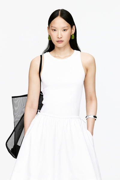 Rib Tank Top – White – Women – ARKET GB | Arket UK