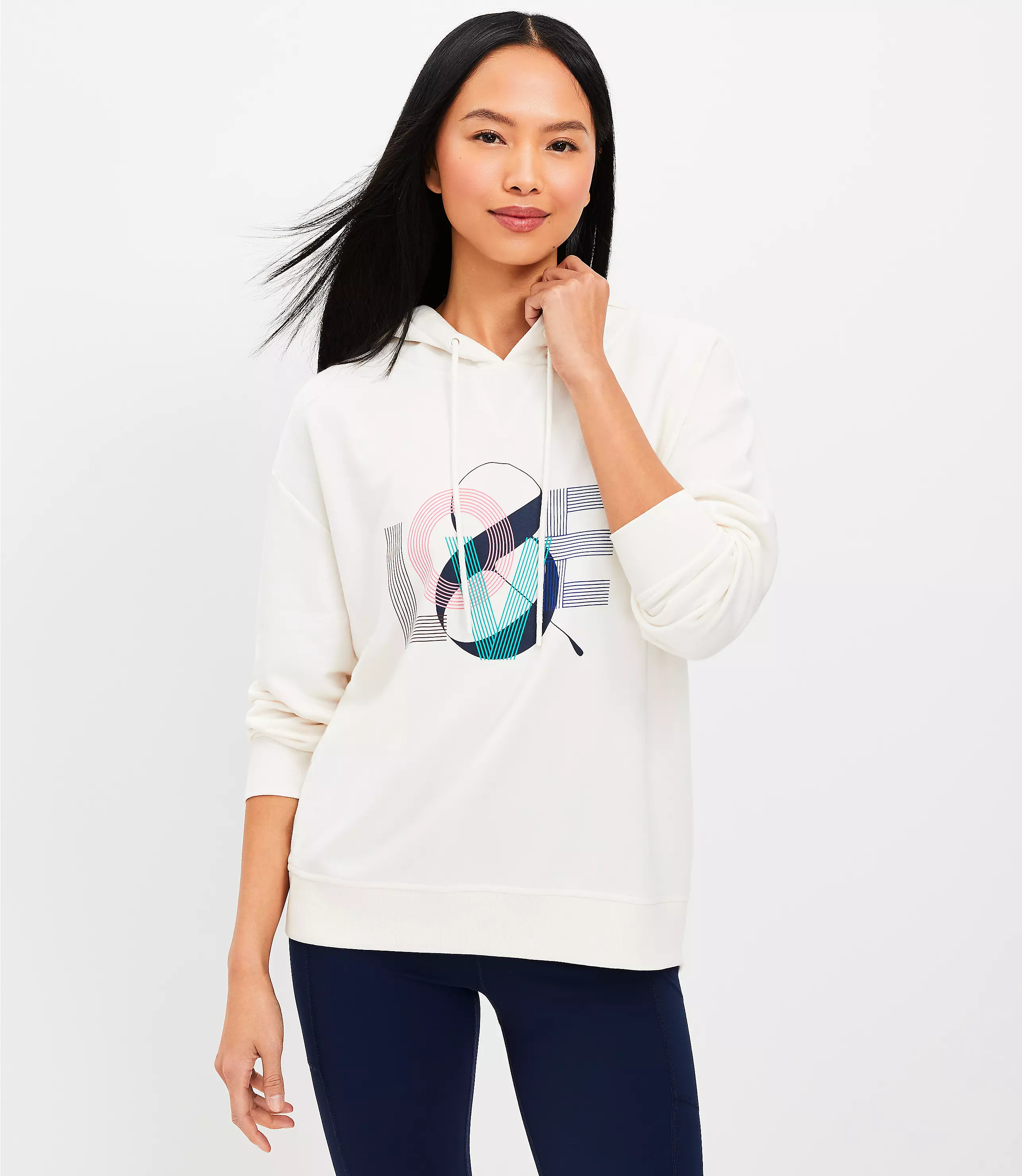 Lou & Grey Love Cozy Cotton Terry Hoodie | LOFT
