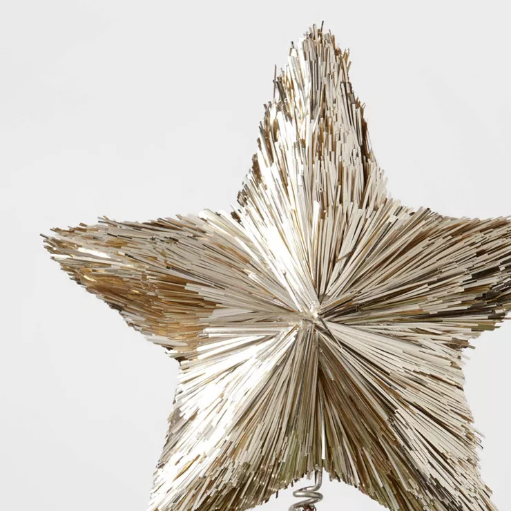11" Tinsel Star Tree Topper - Wondershop | Target