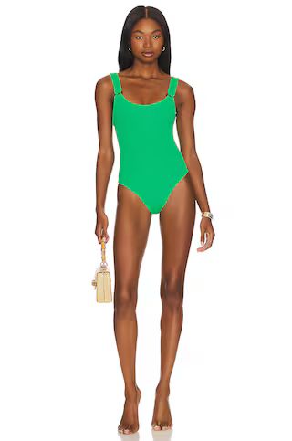 Hunza G Domino One Piece in Emerald from Revolve.com | Revolve Clothing (Global)