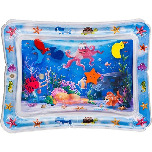 CUKU Tummy time Water Play mat Baby and Toddlers is The Perfect Fun time Play Inflatable Water mat,A | Amazon (US)