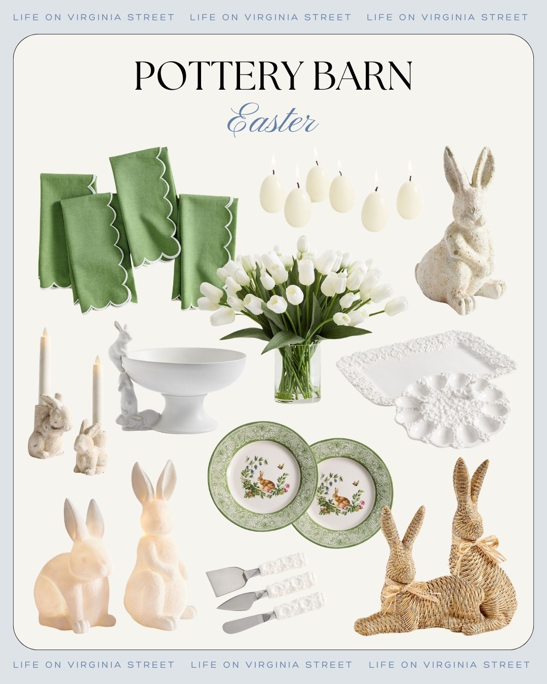 Pottery  Barn Easter tablescape 🙌🏻🙌🏻

#LTKdayinmylife #LTKspringtrends #LTKHome