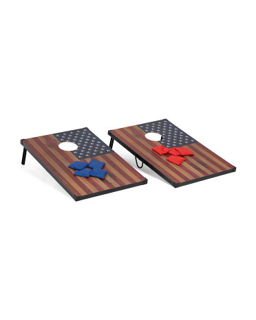 Set Of 2 Cornhole Boards With 8 Bags | TJ Maxx