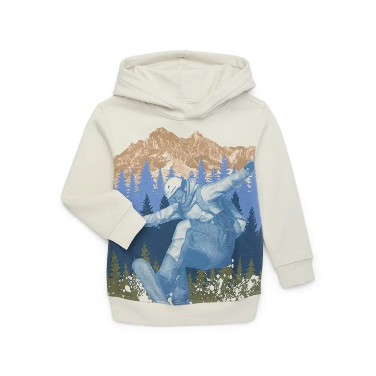 Wonder Nation Boys Fleece Graphic Hoodie, Sizes 4-18 & Husky | Walmart (US)