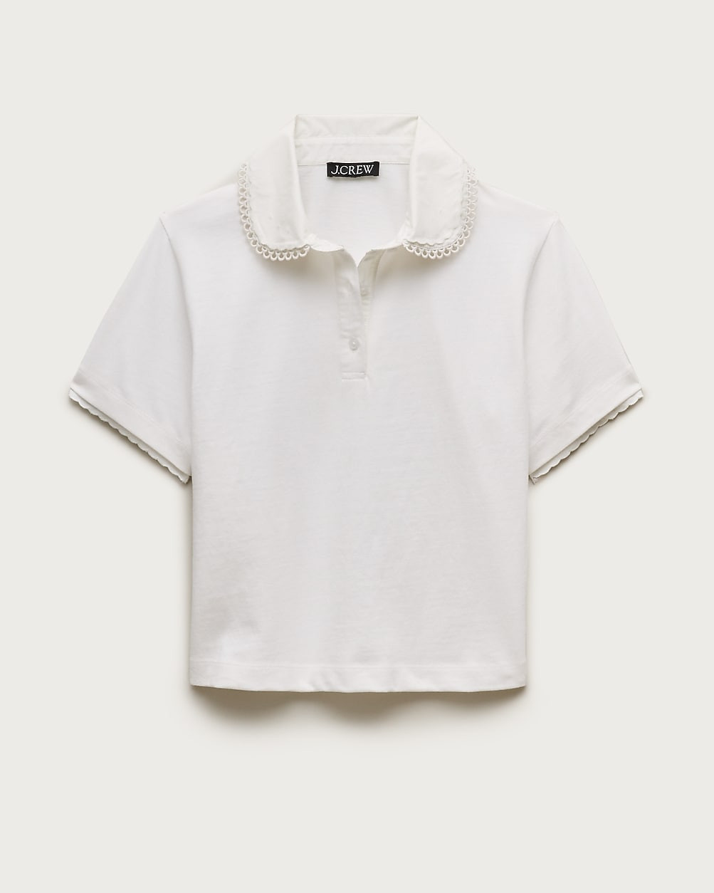 Eyelet-collar polo shirt in mariner cotton | J. Crew US
