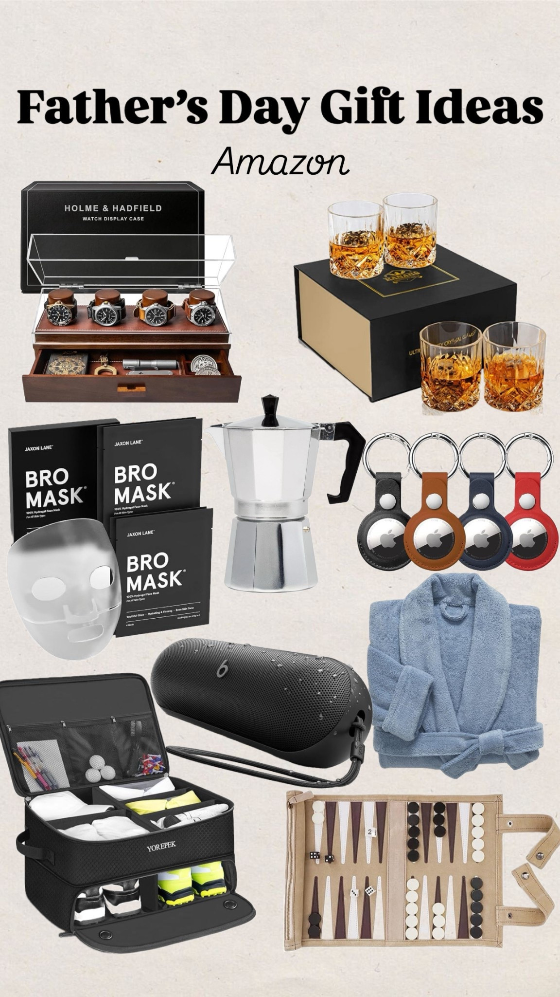 Father’s Day gift ideas
AirTag
Bathrobe
Brooklinen
Beats speaker
Rocks glasses
Watch case

#LTKGiftGuide #LTKFindsUnder100 #LTKMens