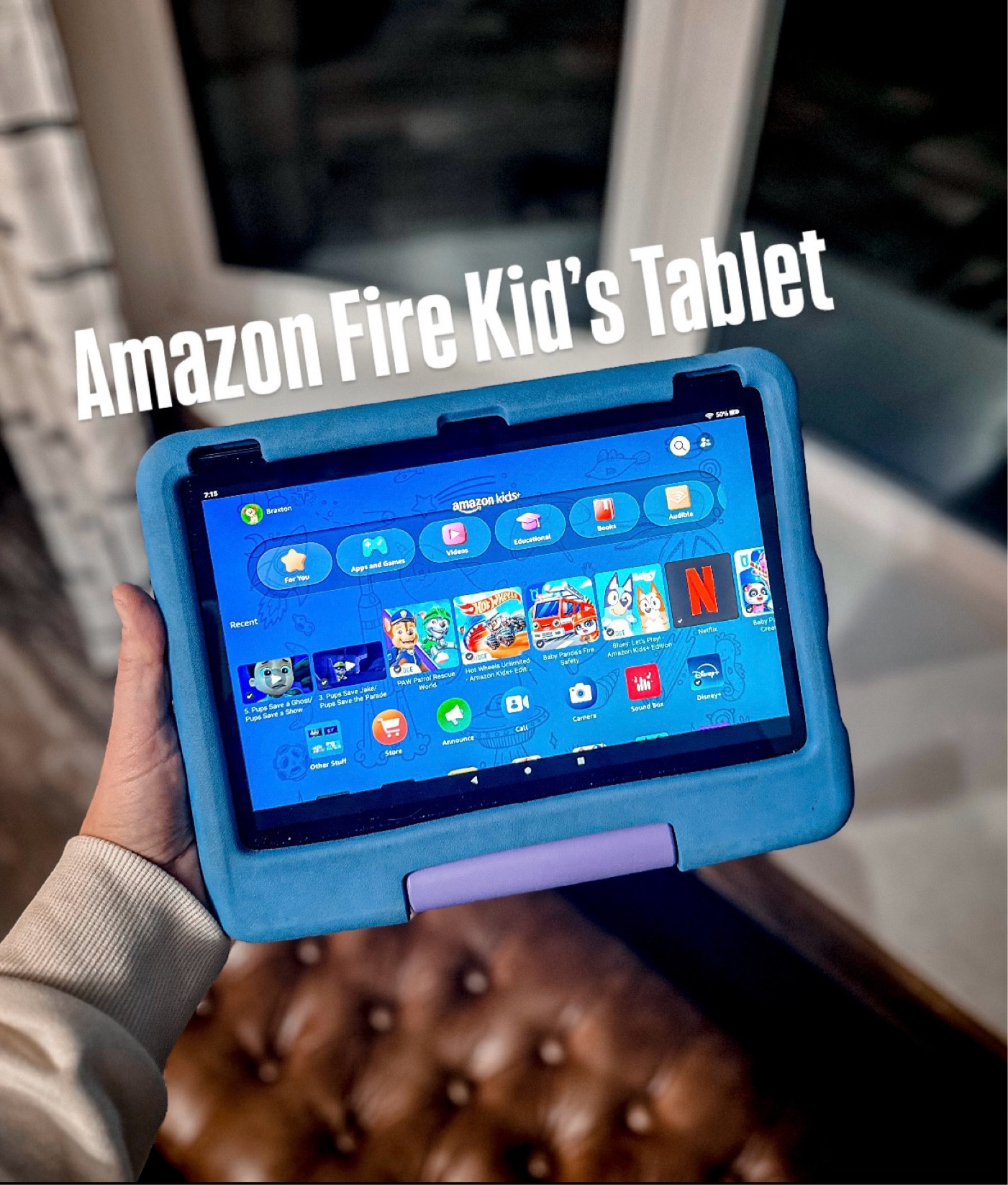 This is the Amazon Fire Kid’s Tablet that we have for Braxton! We try not to do too much screen time, but we do let him have it in the car. I love that you can limit it to only what you want them to watch/see! It’s on a limited time Amazon deal right now! 

#amazonfinds #roadtripessentials #toddlerfinds #amazonkids #toddlergiftidea #kidsgiftidea

#LTKGiftGuide #LTKSaleAlert #LTKKids