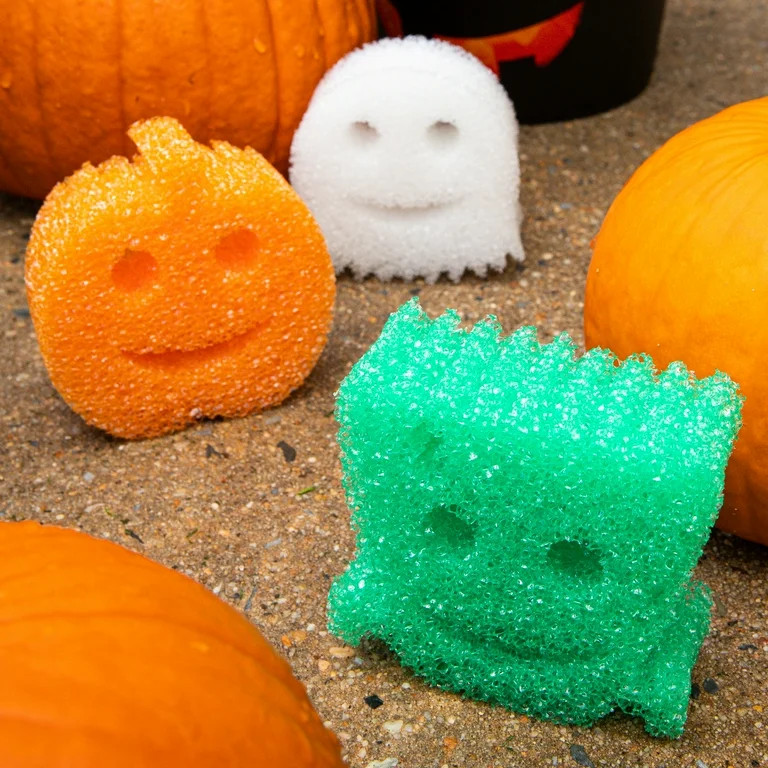 Scrub Daddy Special Edition Halloween Shapes Non-Scratch Cleaning Sponges, 3 Count - Walmart.com | Walmart (US)