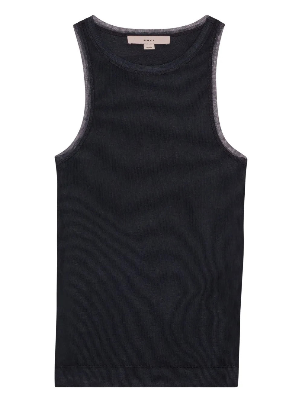 REMAIN ribbed racer-back top - Grey | Farfetch Global