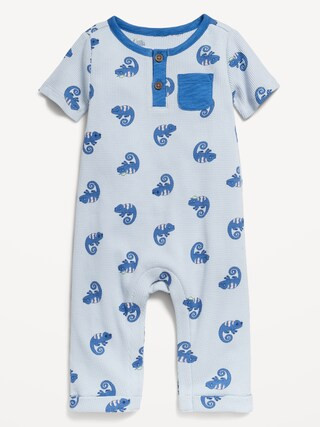 Printed Sleeveless Henley One-Piece for Baby | Old Navy (US)