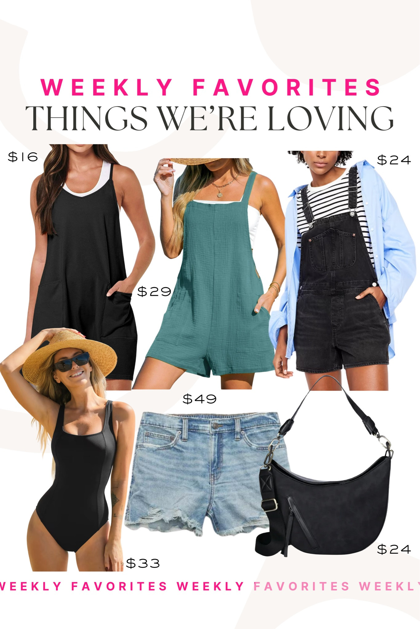 Rounding up this weeks favorites! We are loving these denim shorts and swim! 

Weekly favorites, summer styles, summer outfit, denim shorts, black shoulder bag, swimsuit, swim, summer swim, romper

#LTKfindsunder50 #LTKSeasonal #LTKfindsunder100