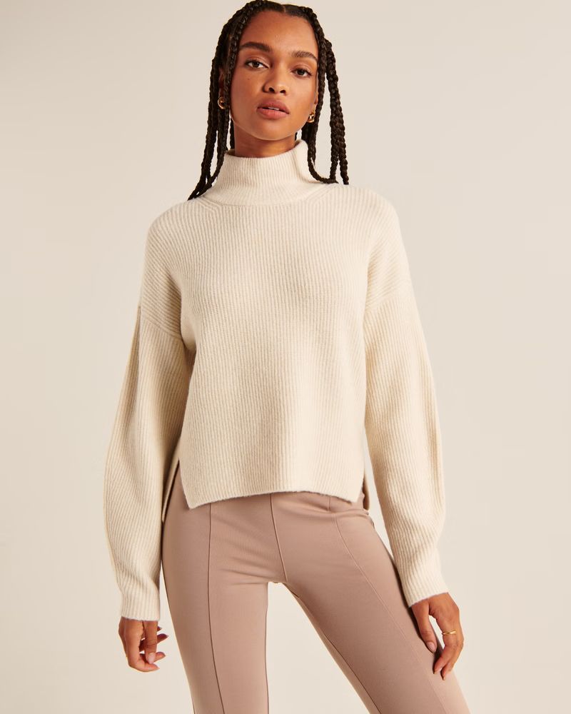 Women's Classic Easy Turtleneck Sweater | Women's Tops | Abercrombie.com | Abercrombie & Fitch (US)