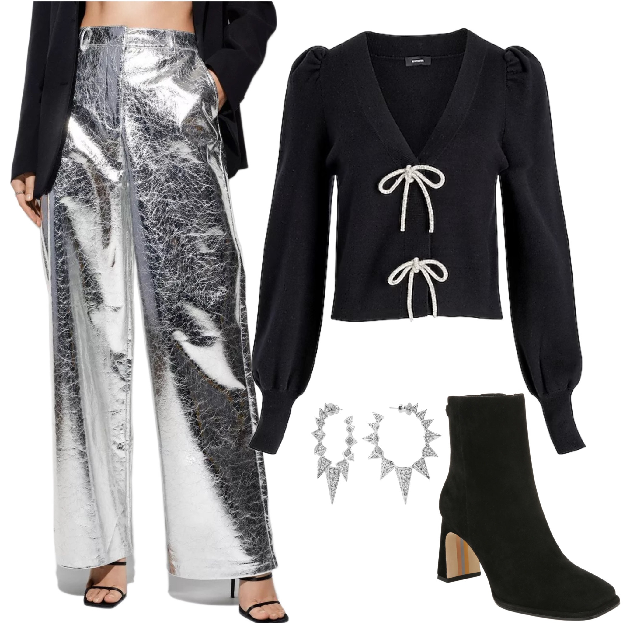 Silver lining 

#style #fashion #swiftie #booties #silverpants #datenight #outfitinspo #falloutfit #fallstyle


#LTKHoliday #LTKshoecrush #LTKstyletip