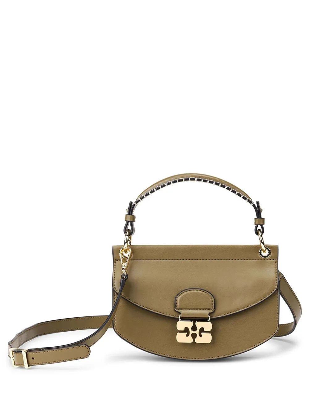 GANNI Mini Apo-G two-way Handbag | Green | FARFETCH | Farfetch Global