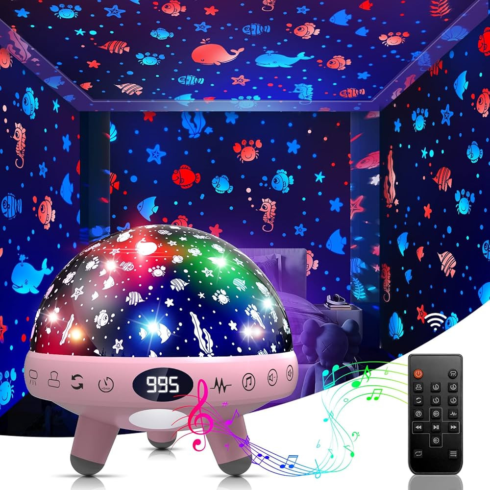 Night Light Projector for Kids Baby Night Light and Sound Machine for Kids Room,Built-in 29 Sooth... | Amazon (US)