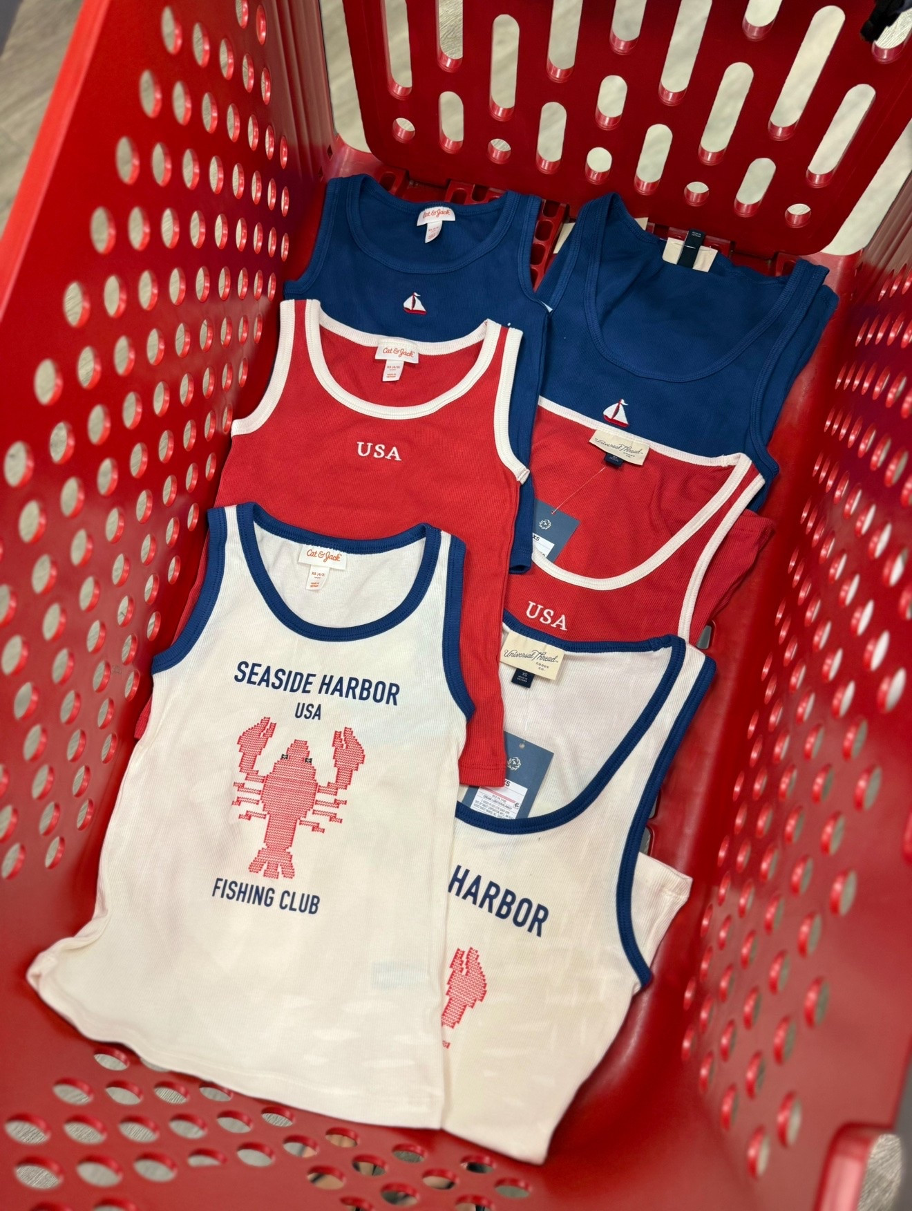 These ladies tanks are perfect for the 4th and only $3 right now!!!