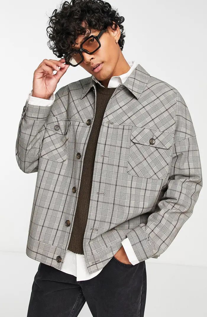 Plaid Oversize Jacket | Nordstrom