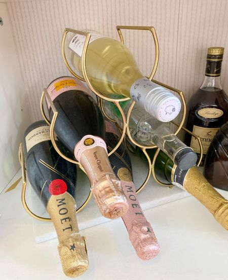 Make your bar cart pretty with this gold and marble wine rack! Saves space and so chic

#LTKhome #LTKunder100 #LTKSeasonal