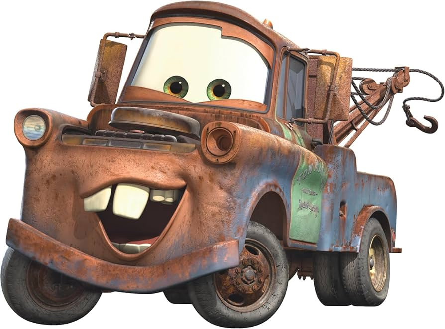 RoomMates RMK1519GM: Cars-Mater Peel & Stick Giant Wall Decal, Multicolor | Amazon (US)