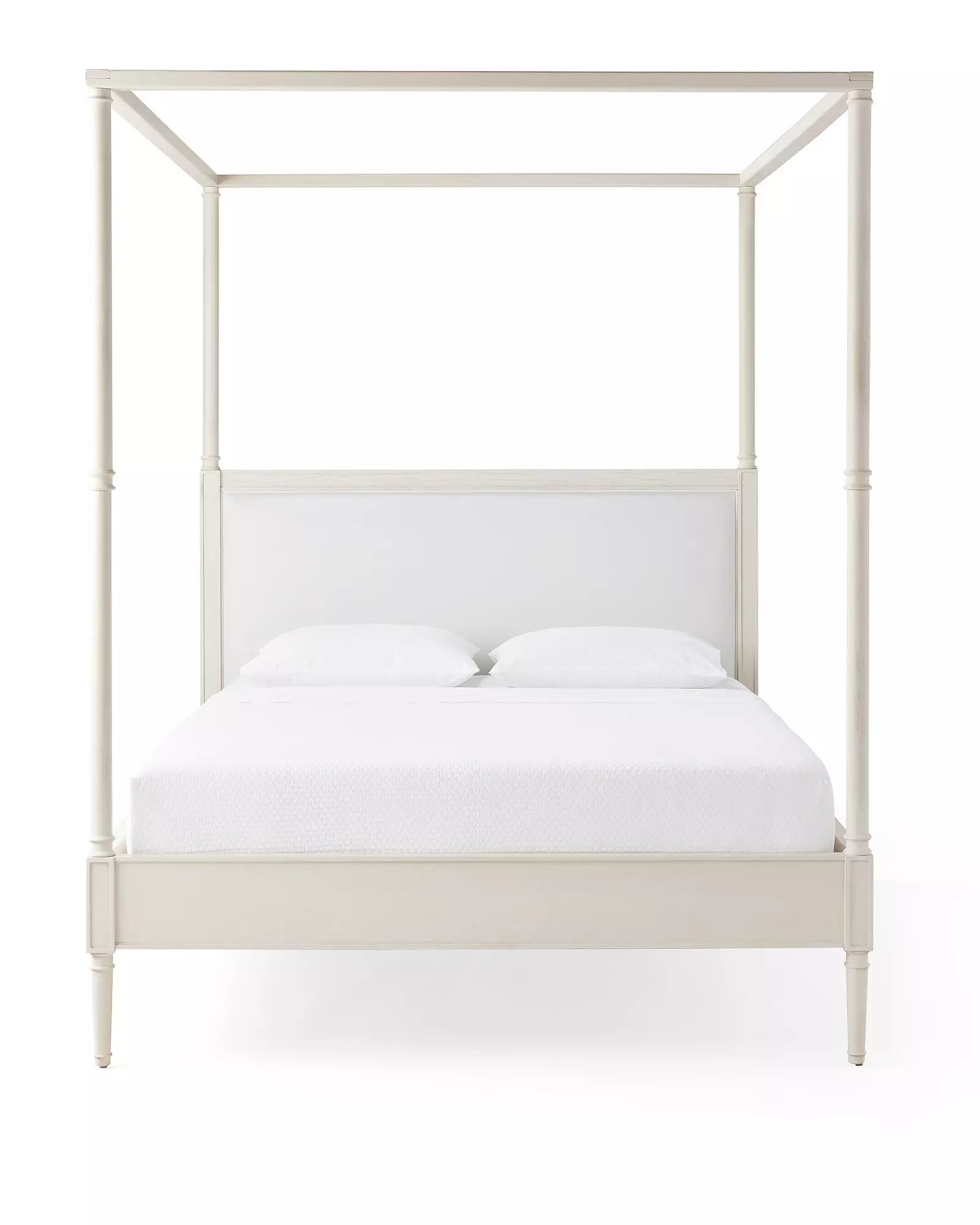 Bridgeway Four Poster Bed - Washed White | Serena and Lily