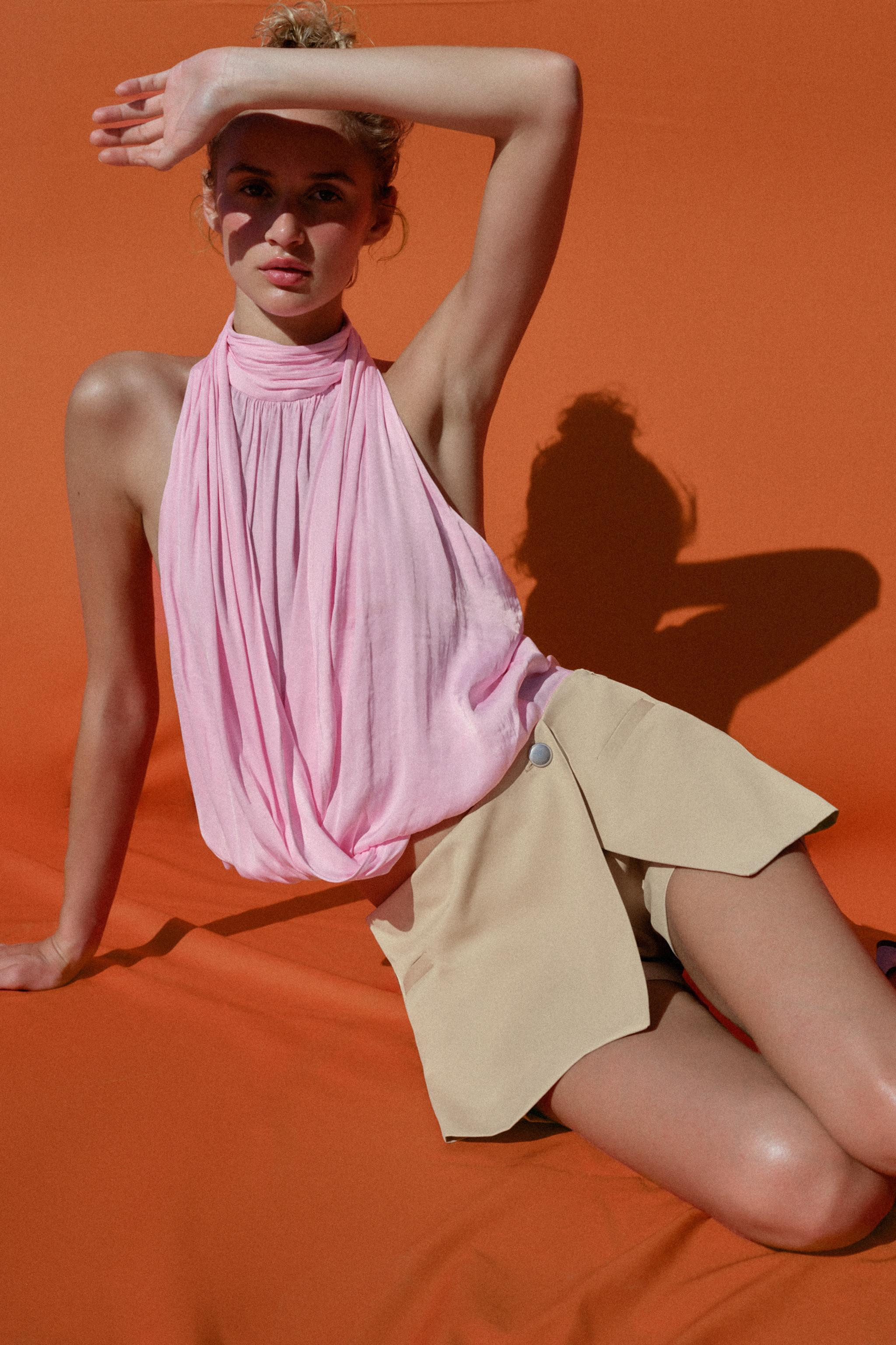 LOW-RISE WRAP SKORT | Zara UK