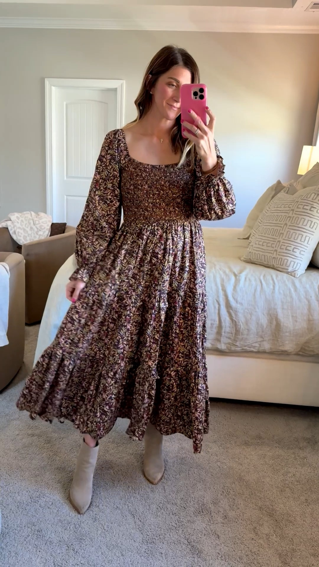 Shop Avara has so many cute dresses for Fall! I grabbed this one to try for Fall photos and it’s so cute and flattering with the smocked top, flowy tiered bottom and bubble sleeves!

A few sizes left in this one. Wearing a medium. Fit is TTS 

 Click here to shop 

Dress | flowy | smocked | brown | plum | yellow | leaves | smocked | bubble sleeves | fall family photos | dresses | church | dinner | comfy | dressy | maxi | midi | tiered | holiday | seasonal 



#LTKHoliday #LTKStyleTip #LTKSeasonal