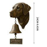 Vintage Resin Dog Welcome Doorbell, Antique Finished Loyal Guardian Sculpture Doorbell With Welco... | Walmart (US)