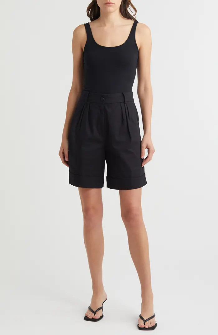 Faithfull the Brand Campania Cotton Twill Shorts | Nordstrom | Nordstrom