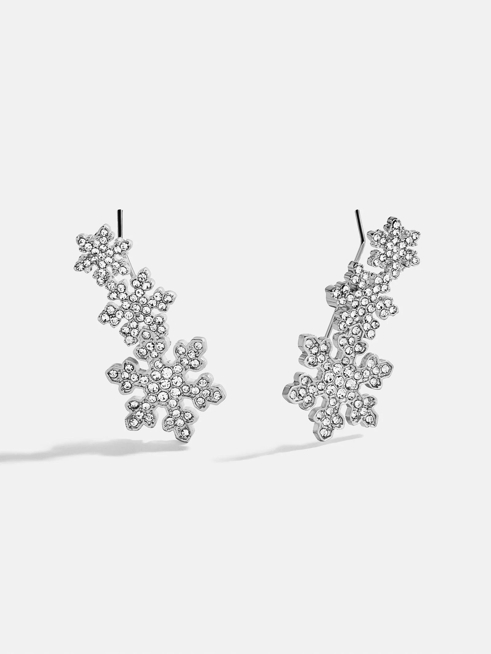 Out Cold Crawler Earrings - Snowflake Ear Crawler | BaubleBar