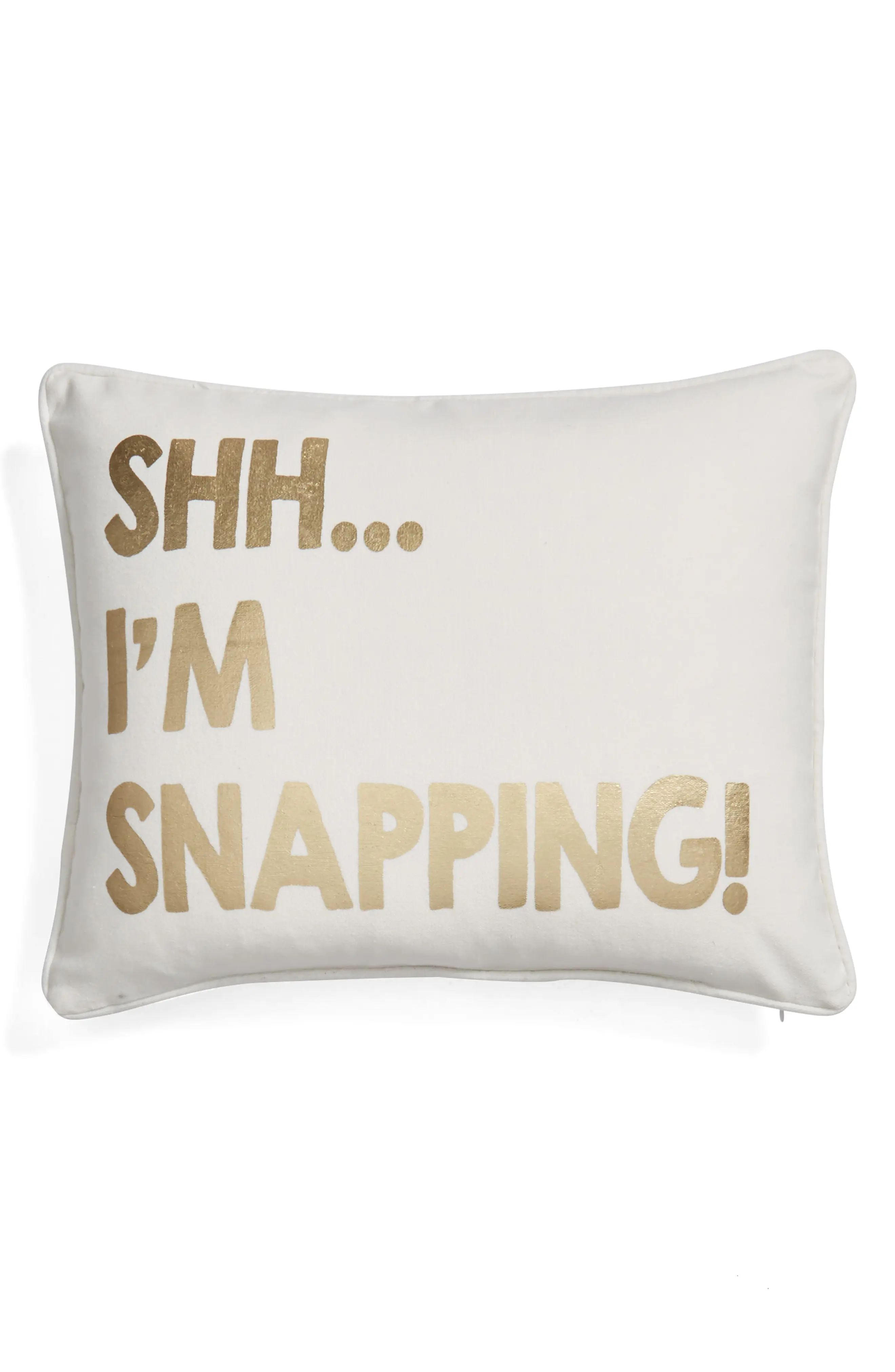 Shh I'm Snapping Accent Pillow | Nordstrom