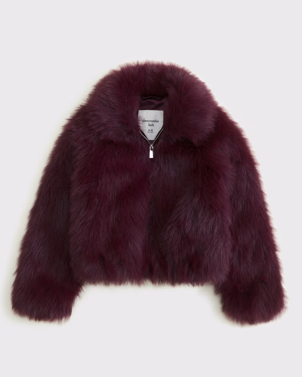 faux fur zip jacket | Abercrombie & Fitch (US)