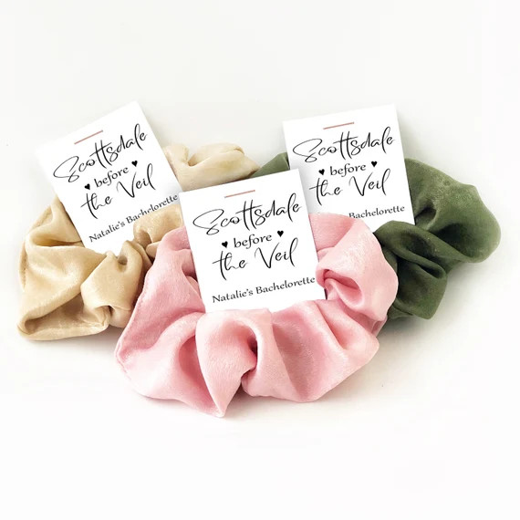 Scottsdale Bachelorette Party Favors Hair Scrunchies | Etsy | Etsy (US)