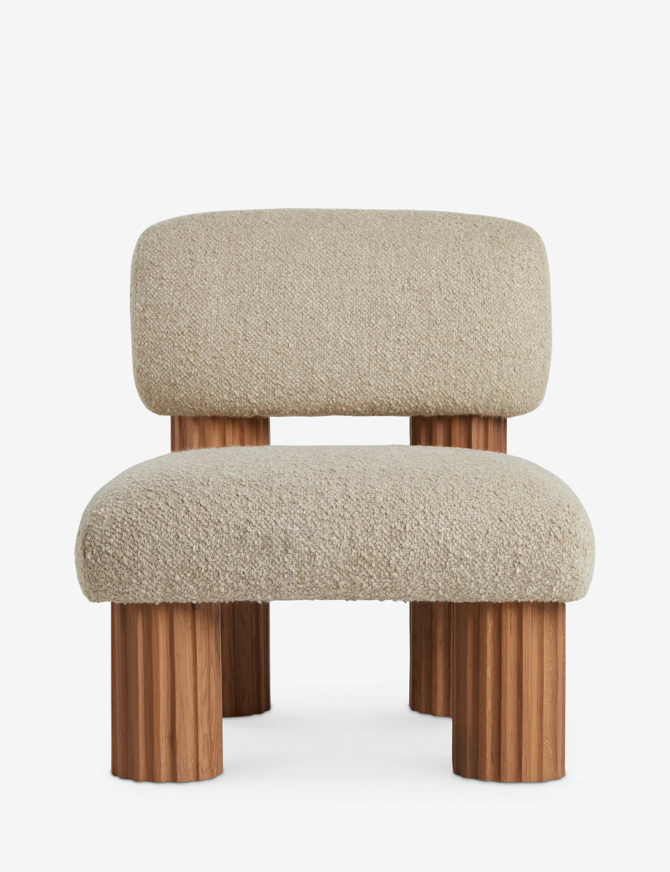 Auclair Accent Chair, Tan Boucle | Lulu and Georgia 