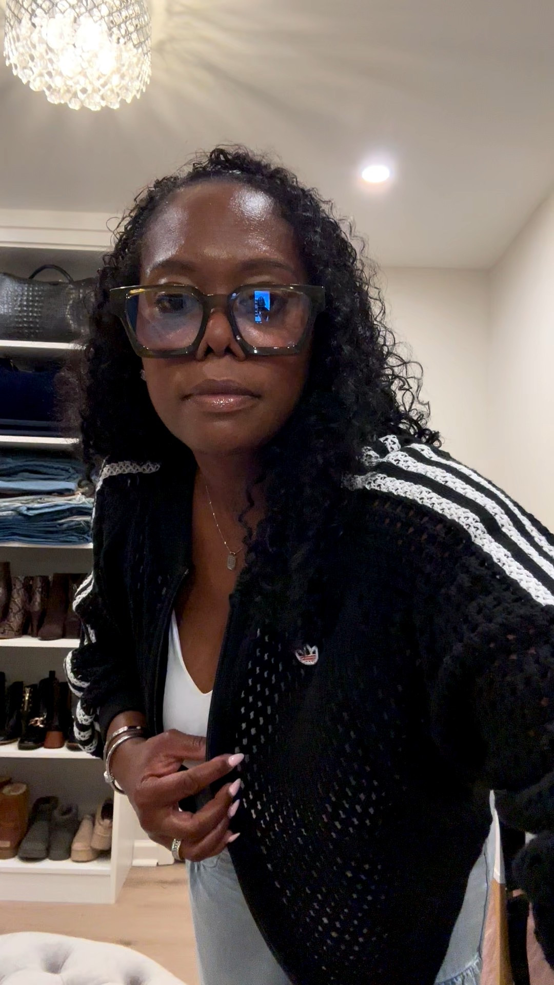 Sporty street mood today. I layered the adidas x Edison Chen crochet track top over a white bodysuit, added lotus jeans, black on black Sambas, and my Marc Jacobs crossbody. Easy, sleek, ready to move! 

Track top M | Bodysuit M | Lotus jeans 33 | Sambas | Marc Jacobs crossbody | Silver accessories 

Soft life, styled right. ✨

#fashioninfluencer #atlfashioninfluencer #fashioninspo #luxelife #imtashamack #streetstyle #adidassamba #casualchic

#LTKStyleTip #LTKOver40 #LTKItBag