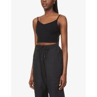 Low-back cropped stretch-jersey top | Selfridges