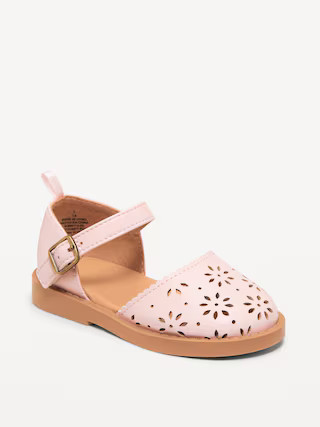 Chunky Perforated Ballet Sandals for Toddler Girls | Old Navy (US)