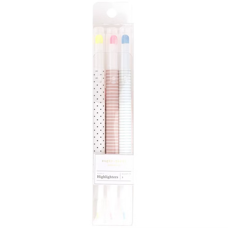 3ct Highlighters Yellow/Blue/Pink - Sugar Paper Essentials | Target