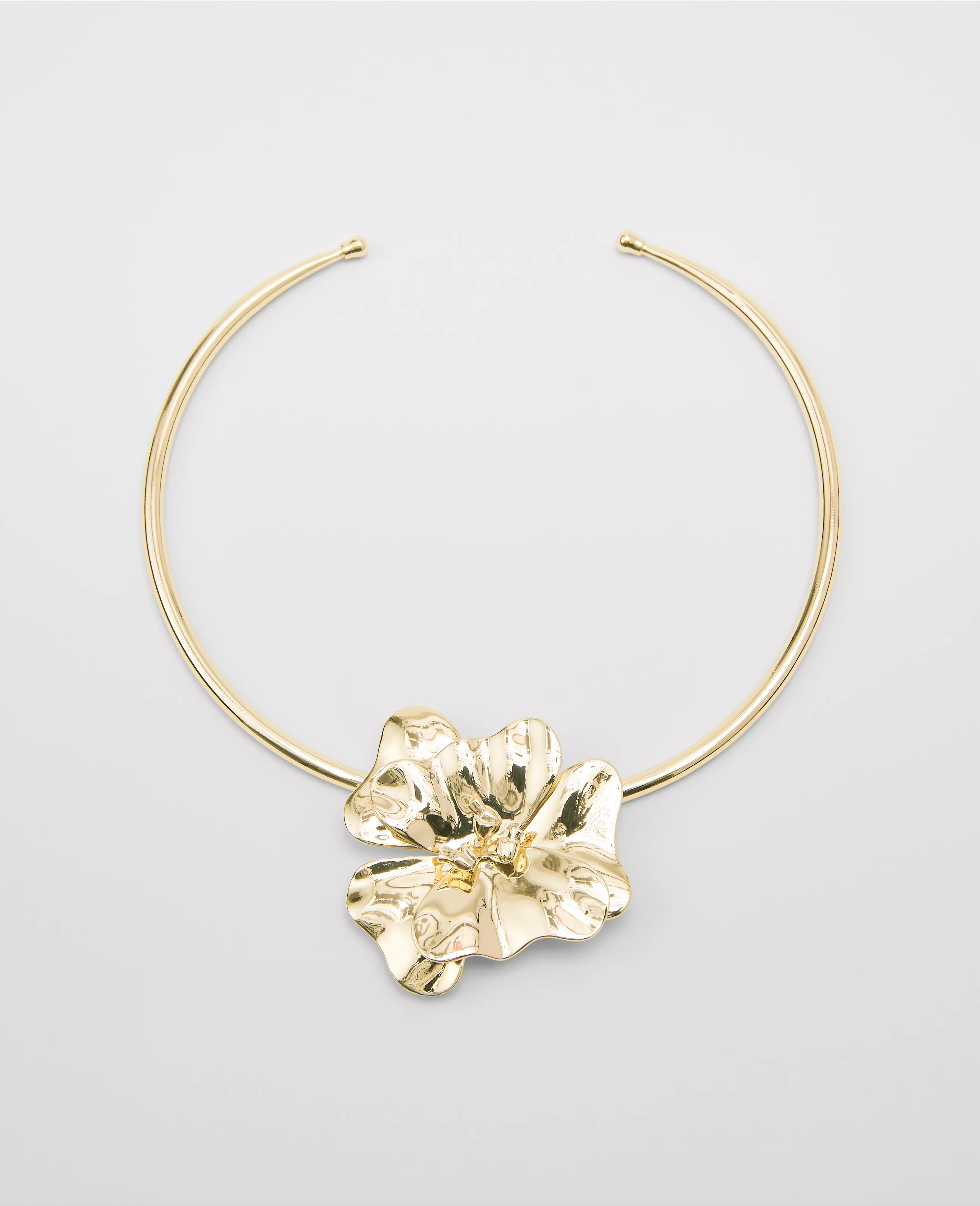 Metal Flower Statement Necklace | Ann Taylor