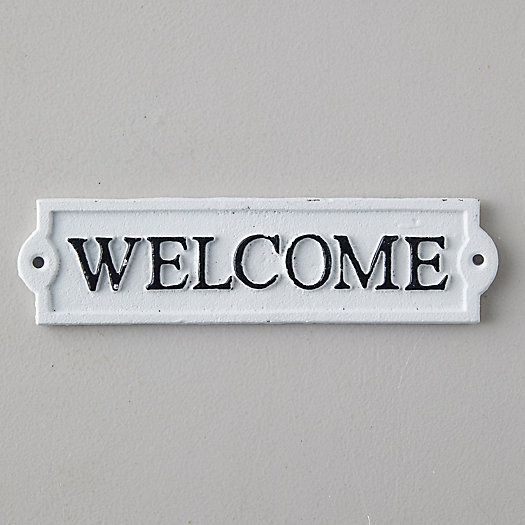 Cast Iron Welcome Sign | Terrain