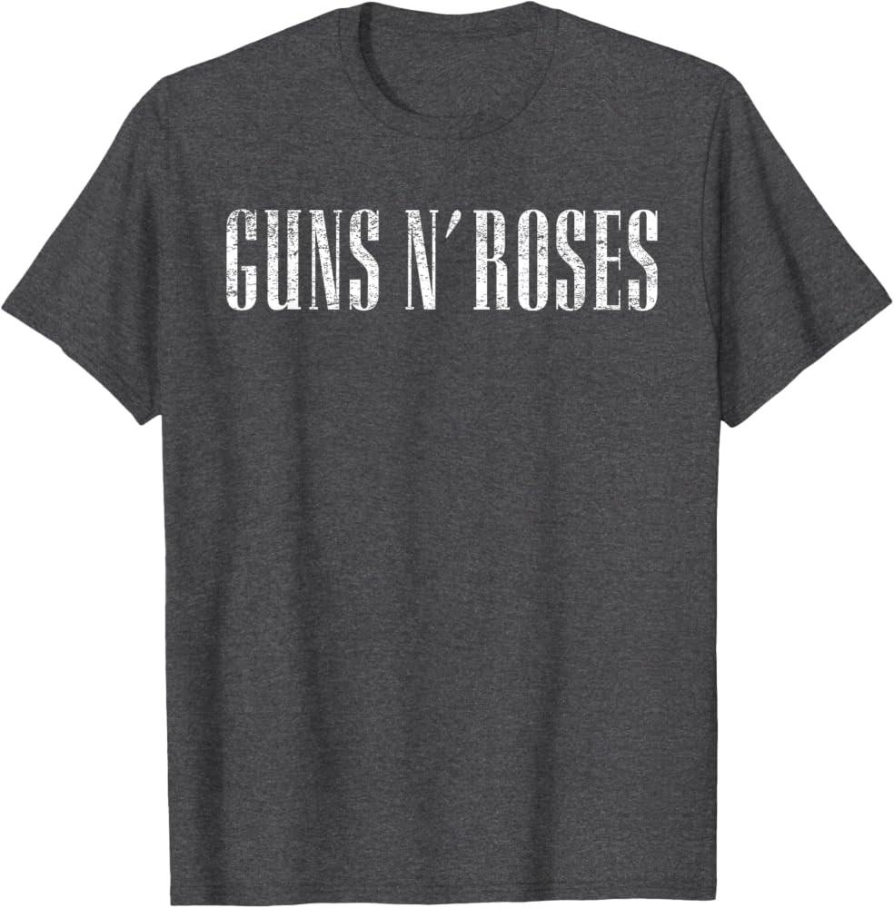 Guns N' Roses Official Text Logo T-Shirt Small | Amazon (US)