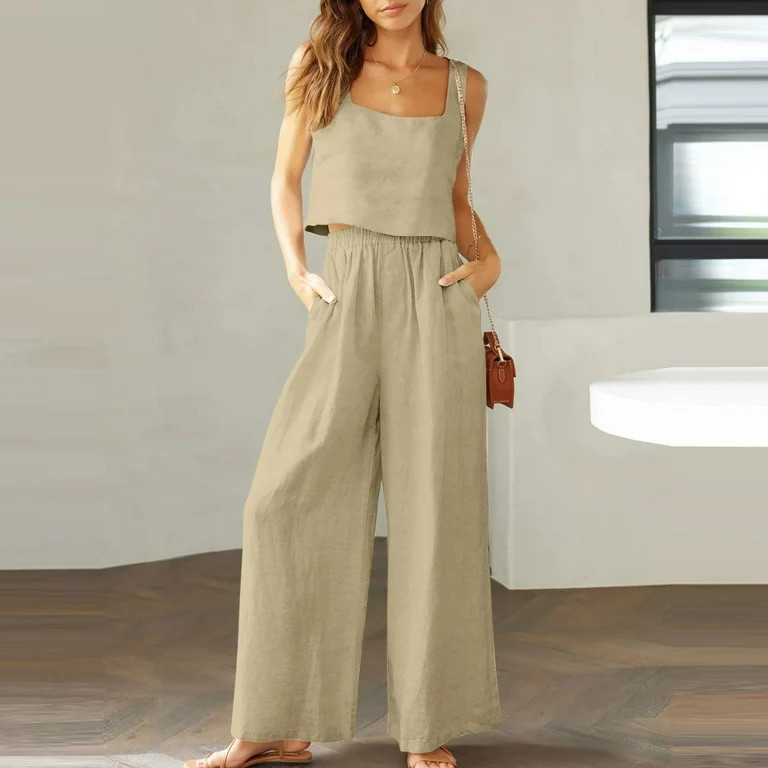 REORIAFEE Cute Outfits for Women Trendy Going out Business Casual Outfits 2 Piece Sets 2 Piece Su... | Walmart (US)