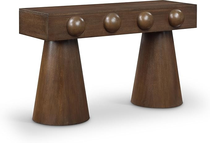 Meridian Furniture 99043Brown-T Bracciano Collection Art Deco Console Table with Rich Brown Walnu... | Amazon (US)